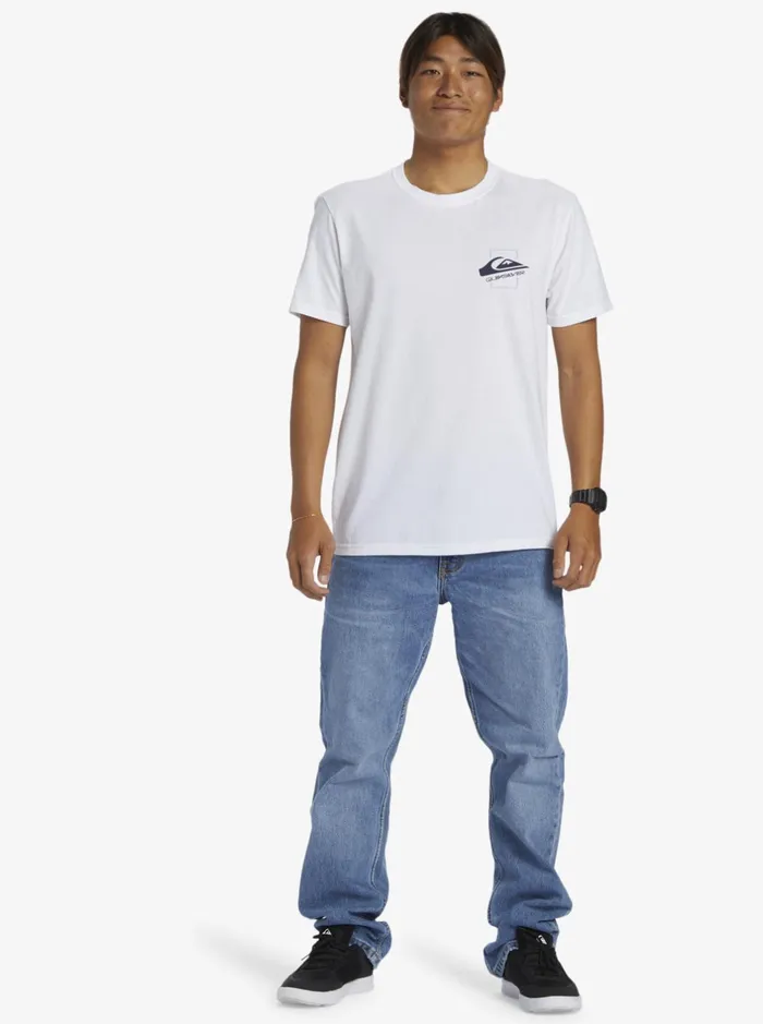 Tees Men Quiksilver Quik Moves TShirt White Tees Men Quiksilver Quik Moves TShirt White