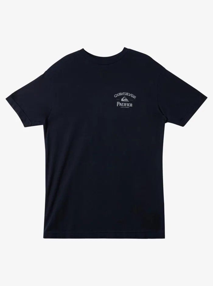 Tees Men Quiksilver Quiksilver X Pacifico Lockup TShirt Navy Blazer