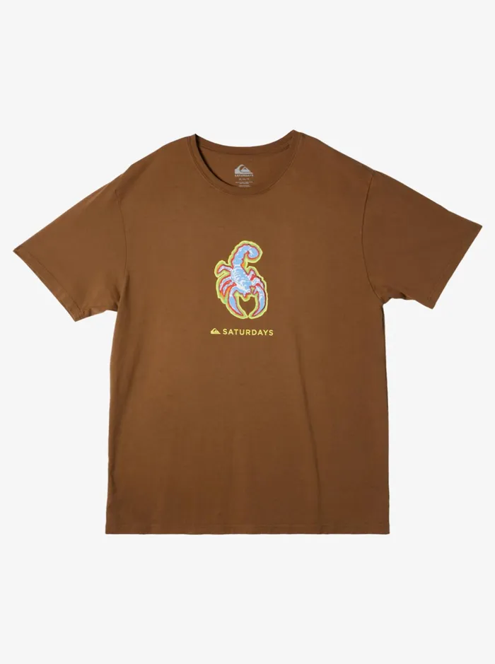 Tees Men Quiksilver Quiksilver X Saturdays Nyc Graphic TShirt Sepia