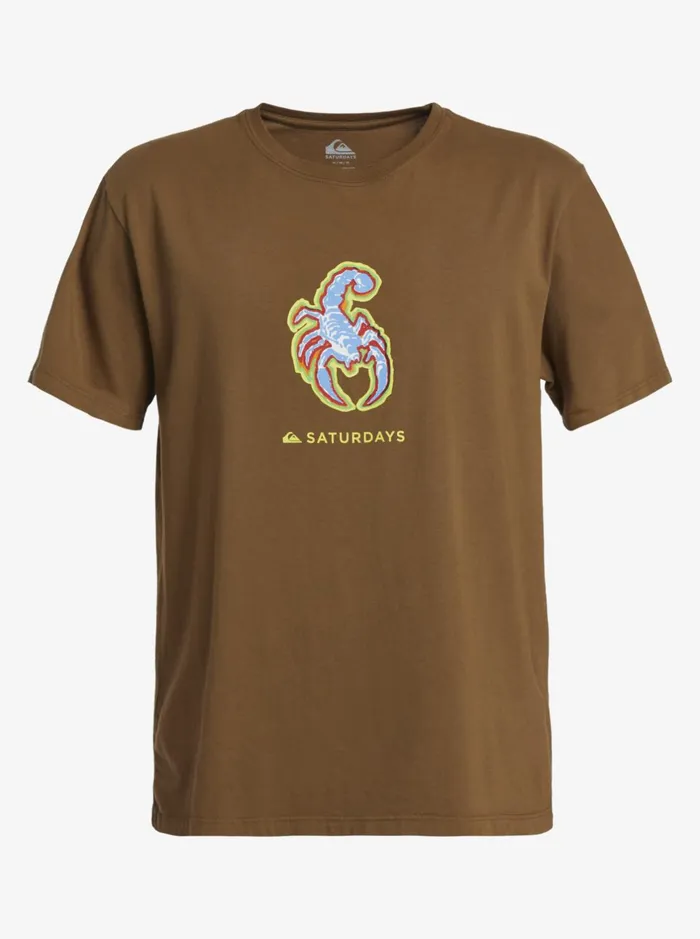 Tees Men Quiksilver Quiksilver X Saturdays Nyc Graphic TShirt Sepia Tees Men Quiksilver Quiksilver X Saturdays Nyc Graphic TShirt Sepia