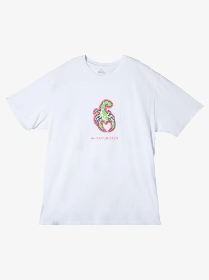 Tees Men Quiksilver Quiksilver X Saturdays Nyc Graphic TShirt White