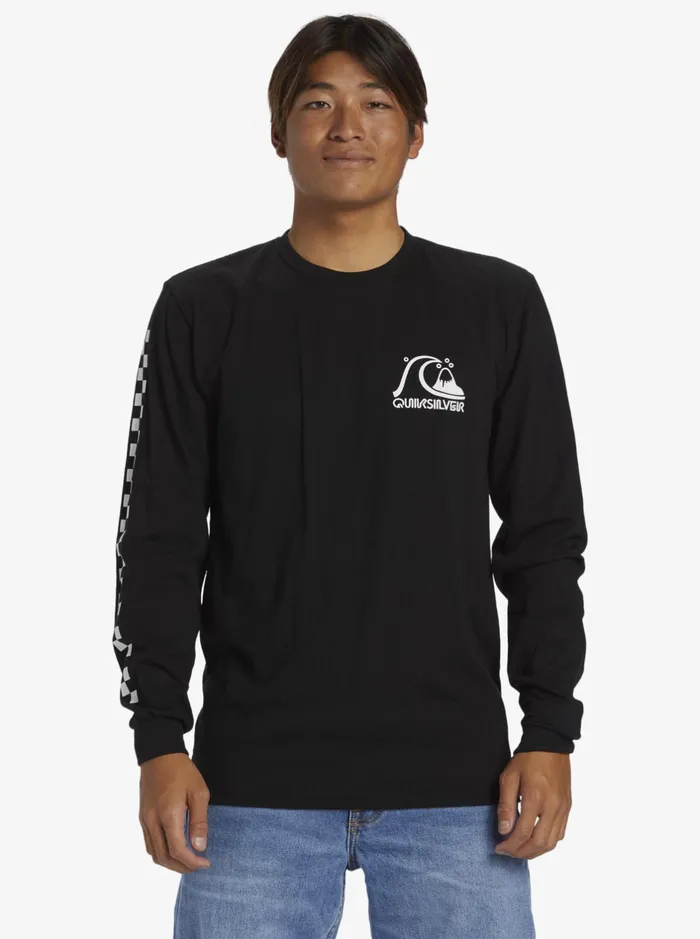 Tees Men Quiksilver The Original Long Sleeve TShirt Black Tees Men Quiksilver The Original Long Sleeve TShirt Black