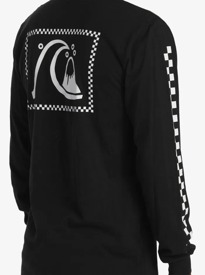 Tees Men Quiksilver The Original Long Sleeve TShirt Black Tees Men Quiksilver The Original Long Sleeve TShirt Black
