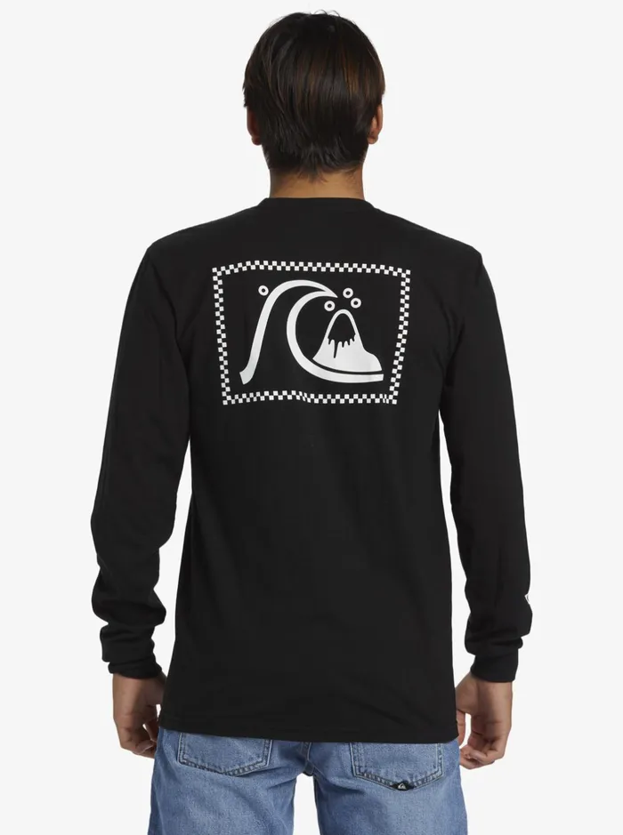 Tees Men Quiksilver The Original Long Sleeve TShirt Black Tees Men Quiksilver The Original Long Sleeve TShirt Black