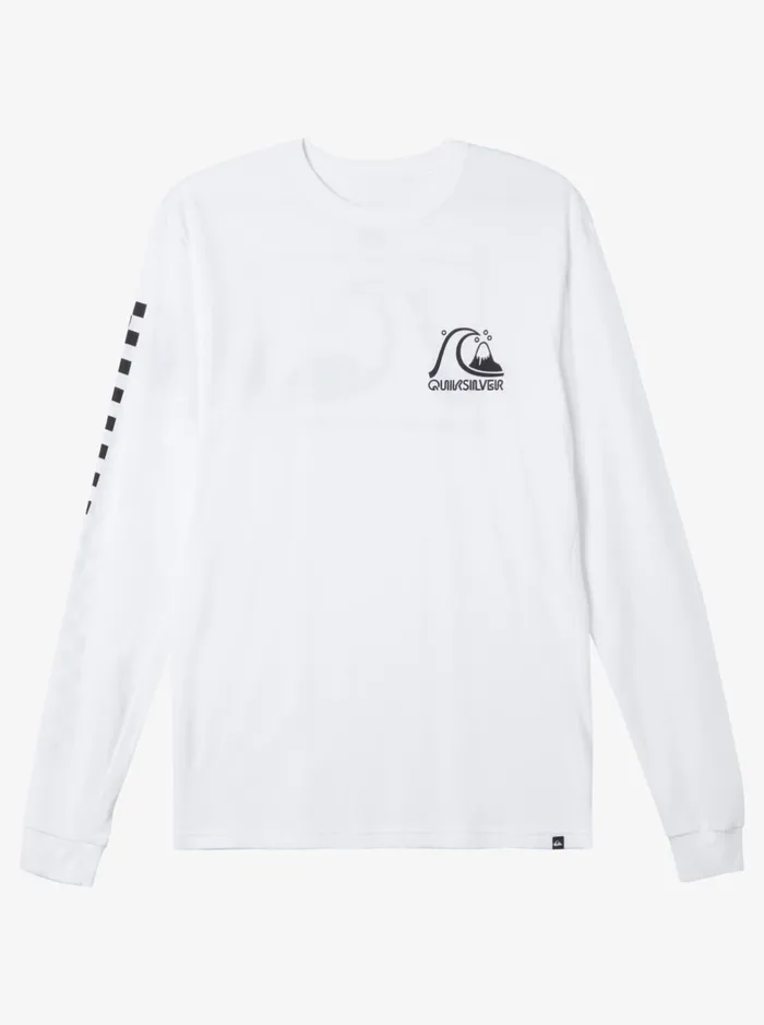 Tees Men Quiksilver The Original Long Sleeve TShirt White