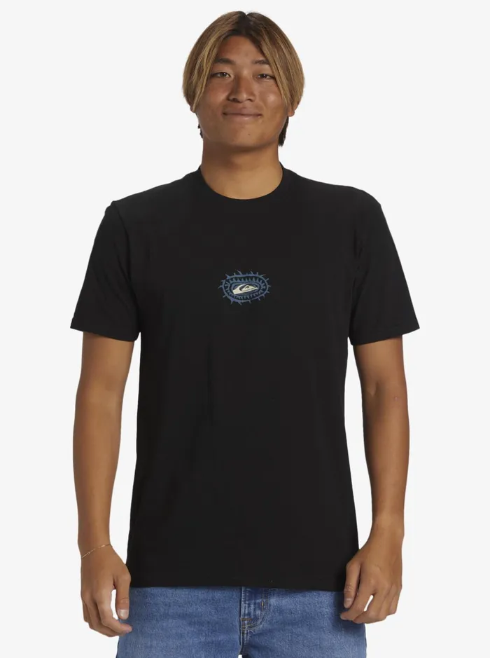 Tees Men Quiksilver Urban Surfin TShirt Black Tees Men Quiksilver Urban Surfin TShirt Black