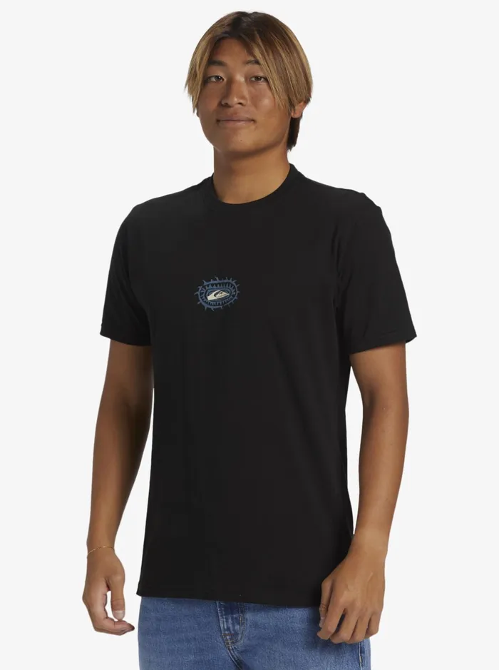 Tees Men Quiksilver Urban Surfin TShirt Black Tees Men Quiksilver Urban Surfin TShirt Black