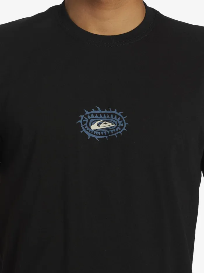 Tees Men Quiksilver Urban Surfin TShirt Black Tees Men Quiksilver Urban Surfin TShirt Black