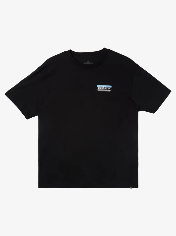 Tees Men Quiksilver Waterman All Filled Up TShirt Black