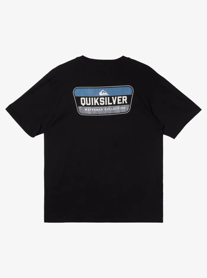 Tees Men Quiksilver Waterman All Filled Up TShirt Black Tees Men Quiksilver Waterman All Filled Up TShirt Black