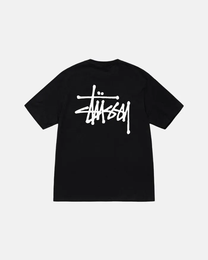 Tees Men Stussy BASIC STSSY TEE Black