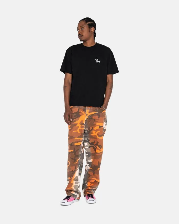 Tees Men Stussy BASIC STSSY TEE Black Tees Men Stussy BASIC STSSY TEE Black
