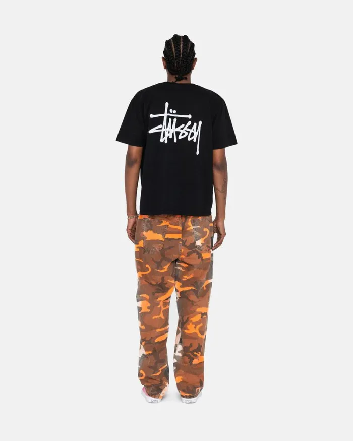 Tees Men Stussy BASIC STSSY TEE Black Tees Men Stussy BASIC STSSY TEE Black