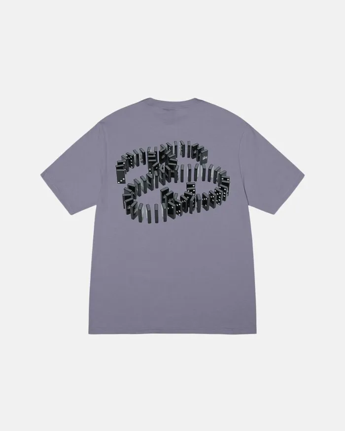 Tees Men Stussy DOMINOES TEE Mauve
