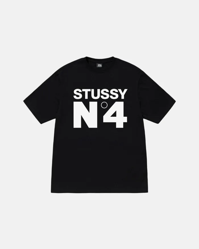 Tees Men Stussy NO4 TEE Black