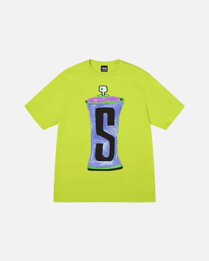 Tees Men Stussy SPRAYCAN TEE Keylime