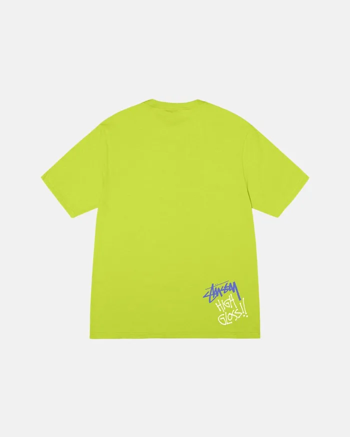 Tees Men Stussy SPRAYCAN TEE Keylime Tees Men Stussy SPRAYCAN TEE Keylime
