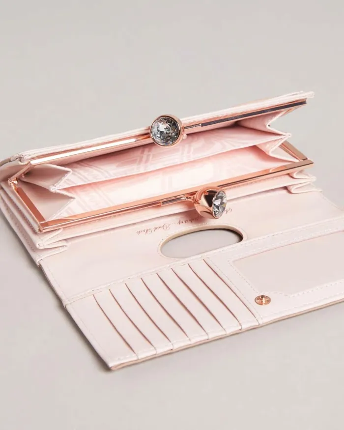 Textured Leather Bobble Matinee Wallet Mink Women Ted Baker Wallets and Card Holders Textured Leather Bobble Matinee Wallet Mink Women Ted Baker Wallets and Card Holders