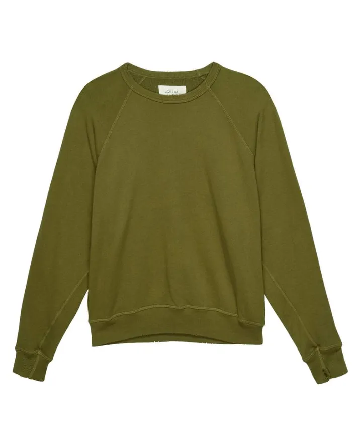Tops Women039s The Great The College Sweatshirt Fir Green