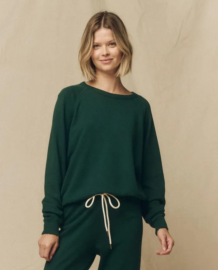 Tops Women039s The Great The College Sweatshirt Green Grove