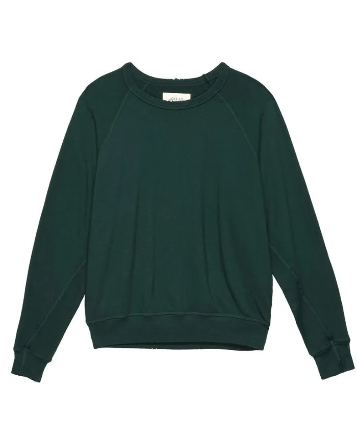 Tops Women039s The Great The College Sweatshirt Green Grove