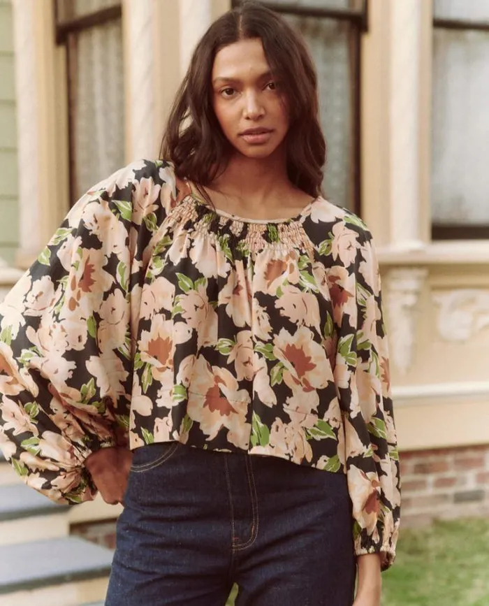 Tops Women039s The Great The Magpie Top Victorian Rose Print