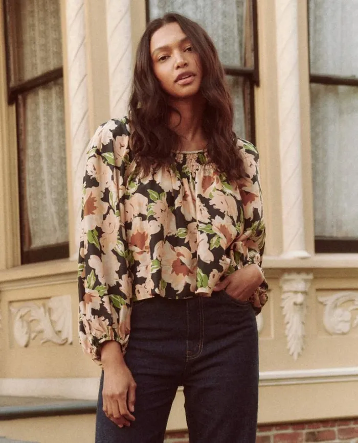 Tops Women039s The Great The Magpie Top Victorian Rose Print