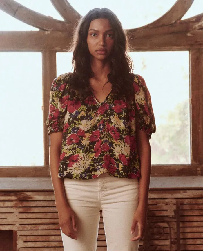 Tops Women039s The Great The Ponder Top Hidden Garden Floral