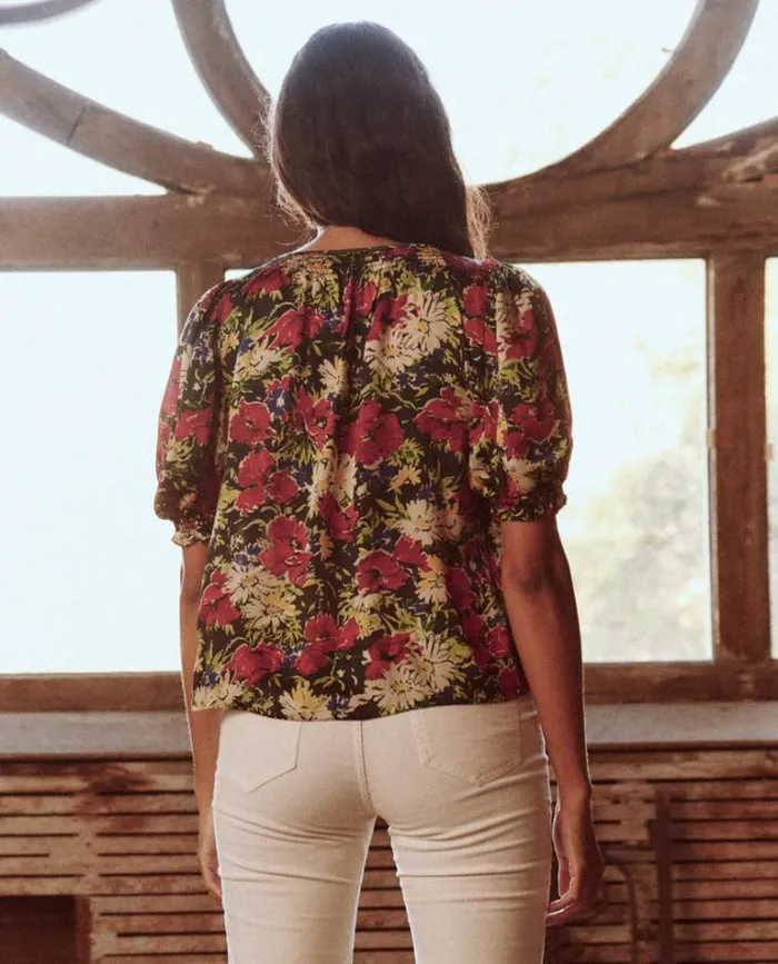 Tops Women039s The Great The Ponder Top Hidden Garden Floral