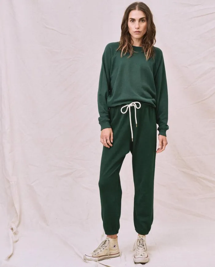 Tops Women039s The Great The Shrunken Sweatshirt Green Grove