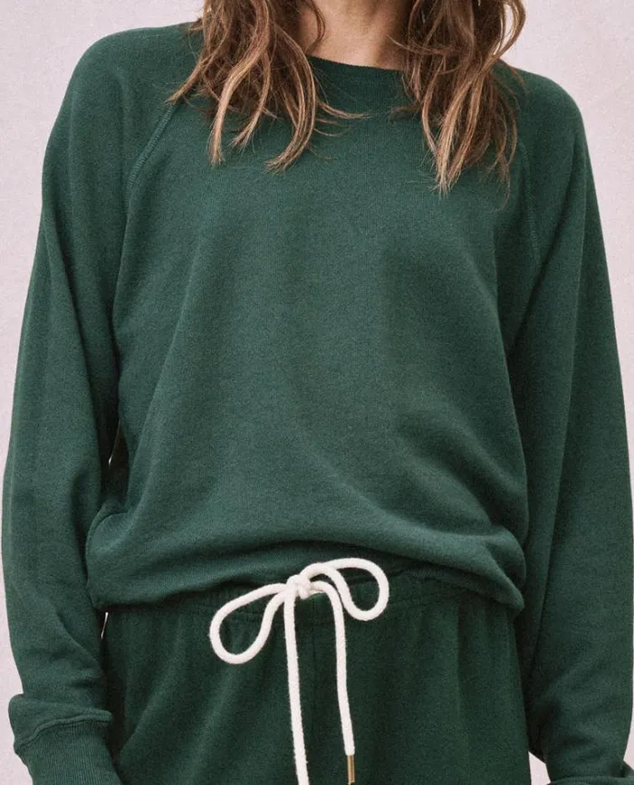 Tops Women039s The Great The Shrunken Sweatshirt Green Grove