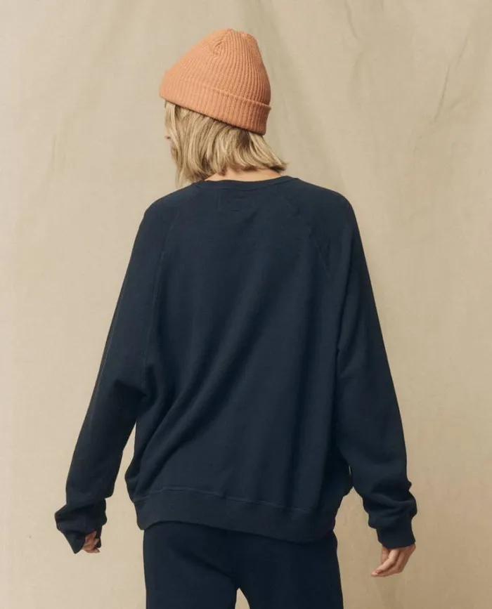 Tops Women039s The Great The Slouch Sweatshirt True Navy