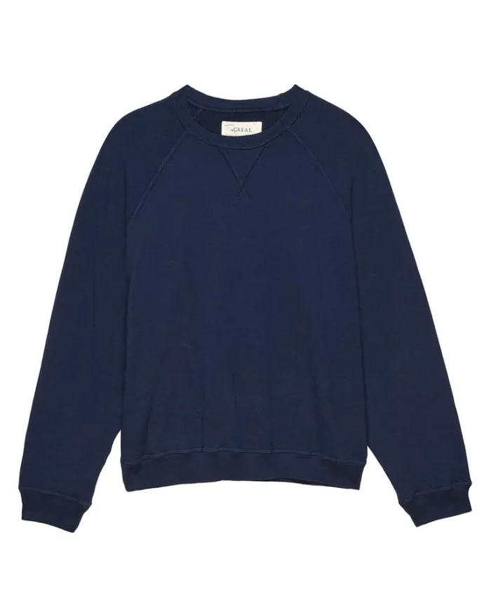 Tops Women039s The Great The Slouch Sweatshirt True Navy
