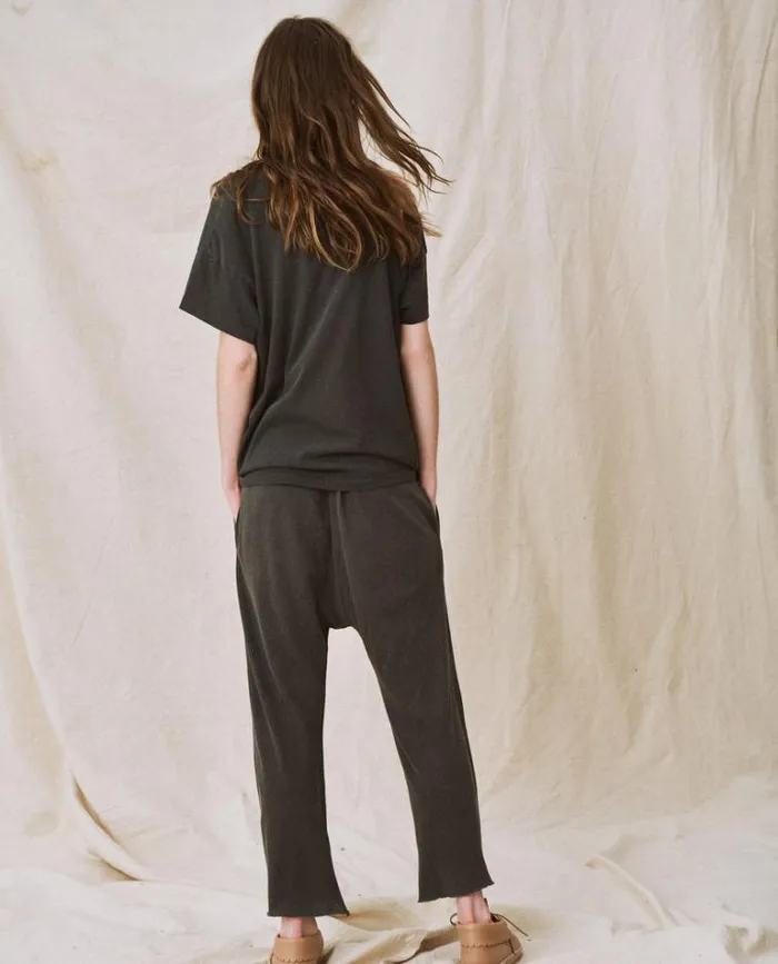 Tops Women039s The Great The UNeck Tee Washed Black