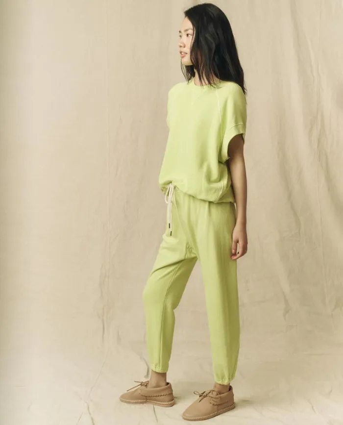 Tops Women039s The Great The Wedge Sweatshirt Lime Zest