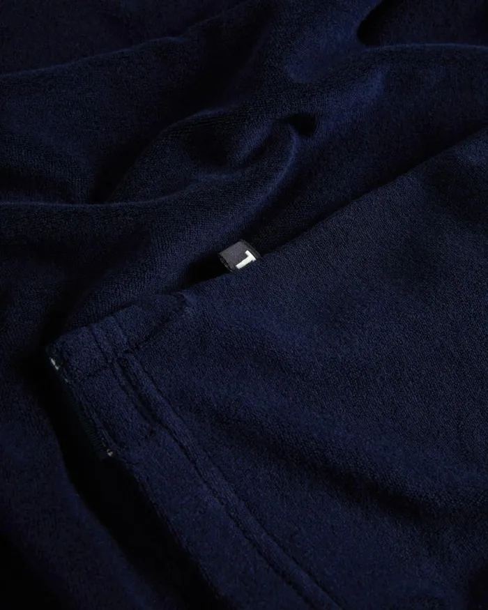 Towelling Revere Collar Polo Shirt Navy Men Ted Baker Clothing Towelling Revere Collar Polo Shirt Navy Men Ted Baker Clothing