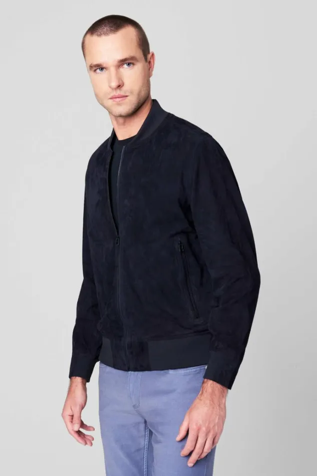 True Blue Bomber Men Blank NYC Jackets