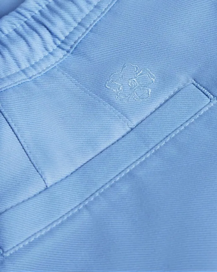 Twill Drawstring Shorts Blue Men Ted Baker Clothing