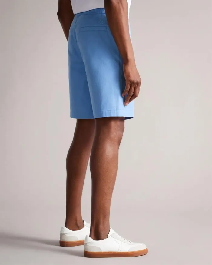 Twill Drawstring Shorts Blue Men Ted Baker Clothing Twill Drawstring Shorts Blue Men Ted Baker Clothing
