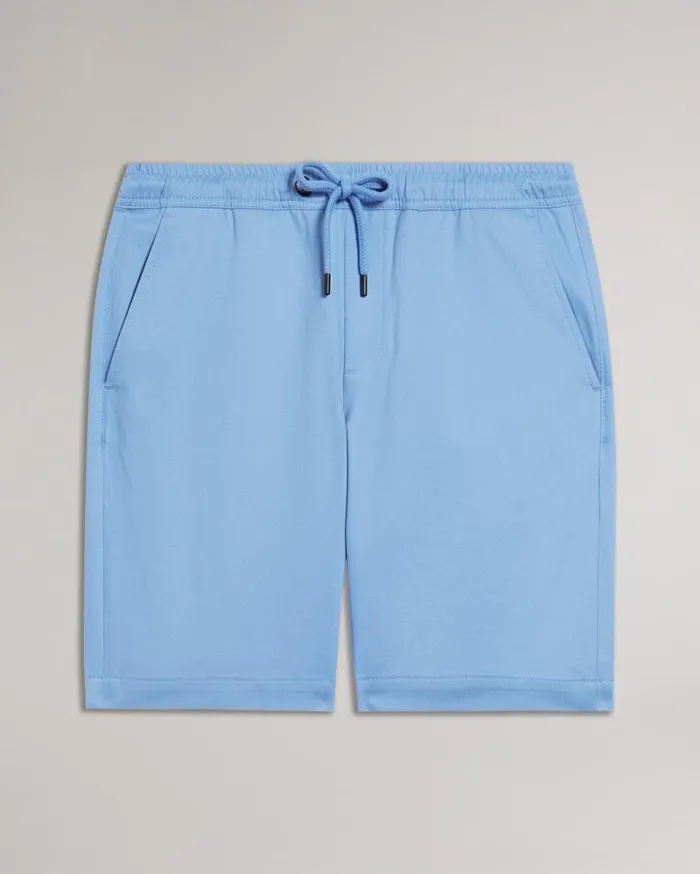 Twill Drawstring Shorts Blue Men Ted Baker Clothing Twill Drawstring Shorts Blue Men Ted Baker Clothing