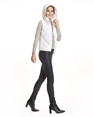 Vests Women039s Maximilian Diamond Cut Mink Down Filled Vest