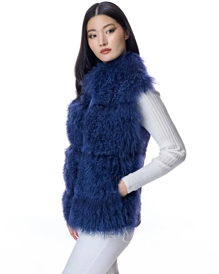 Vests Women039s Maximilian Tibetan Lamb Poly Vest