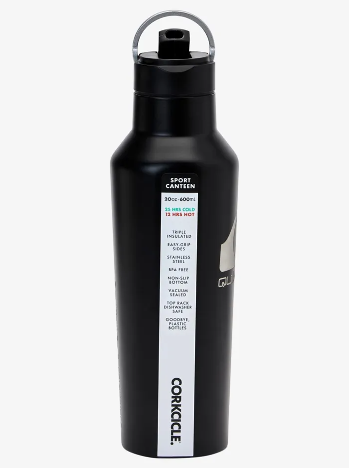 Water Bottles Men Quiksilver Quiksilver X Corkcicle Water Bottle Black Water Bottles Men Quiksilver Quiksilver X Corkcicle Water Bottle Black