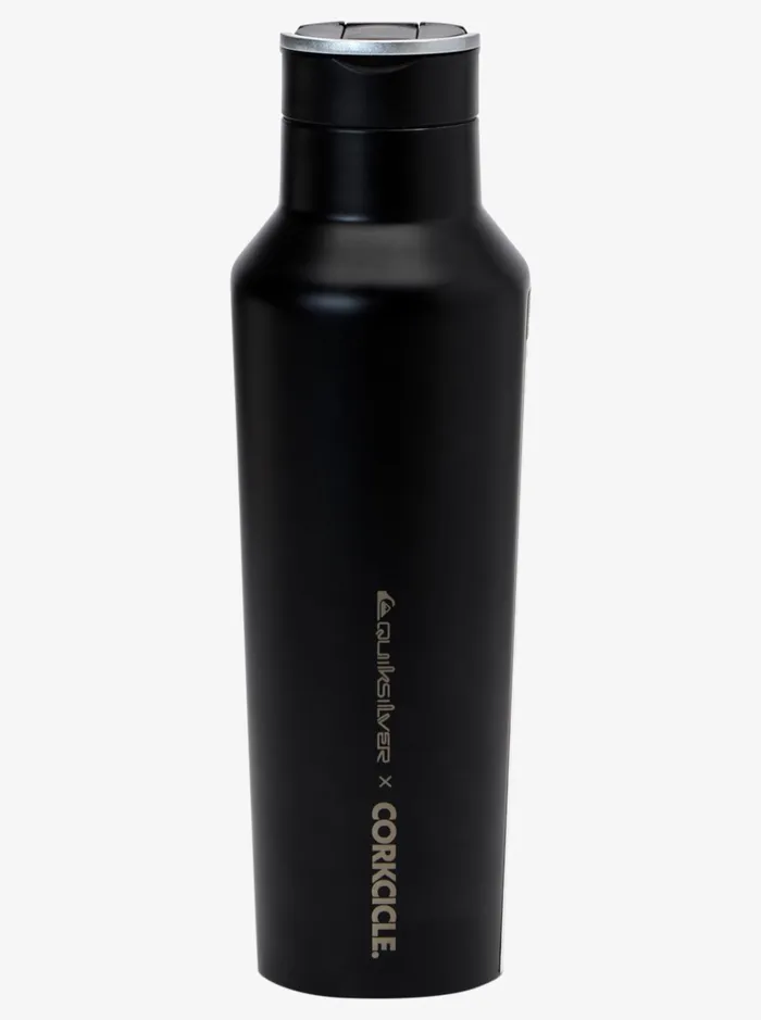 Water Bottles Men Quiksilver Quiksilver X Corkcicle Water Bottle Black Water Bottles Men Quiksilver Quiksilver X Corkcicle Water Bottle Black