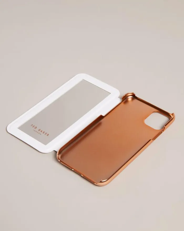 Watercolour Floral IPhone 11 Mirror Case Pale Pink Women Ted Baker Tech Accessories Watercolour Floral IPhone 11 Mirror Case Pale Pink Women Ted Baker Tech Accessories