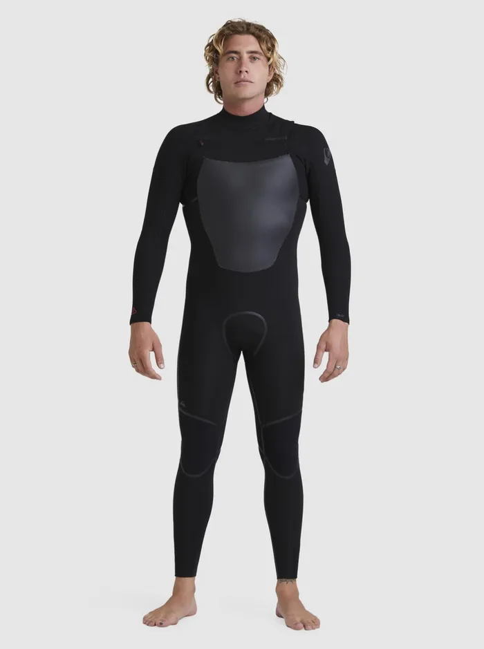 Wetsuits Men Quiksilver 32 Marathon Sessions ChestZip Wetsuit Black
