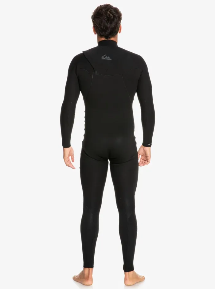 Wetsuits Men Quiksilver 43 Highline Chest Zip Wetsuit Black