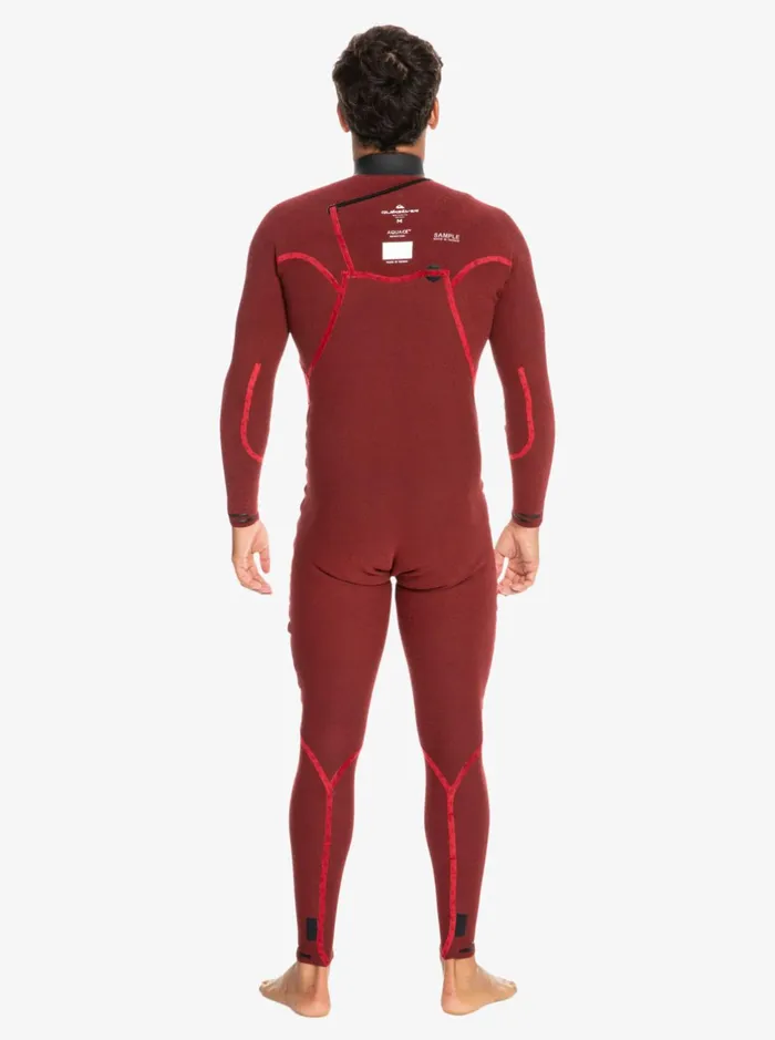 Wetsuits Men Quiksilver 43 Highline Chest Zip Wetsuit Black