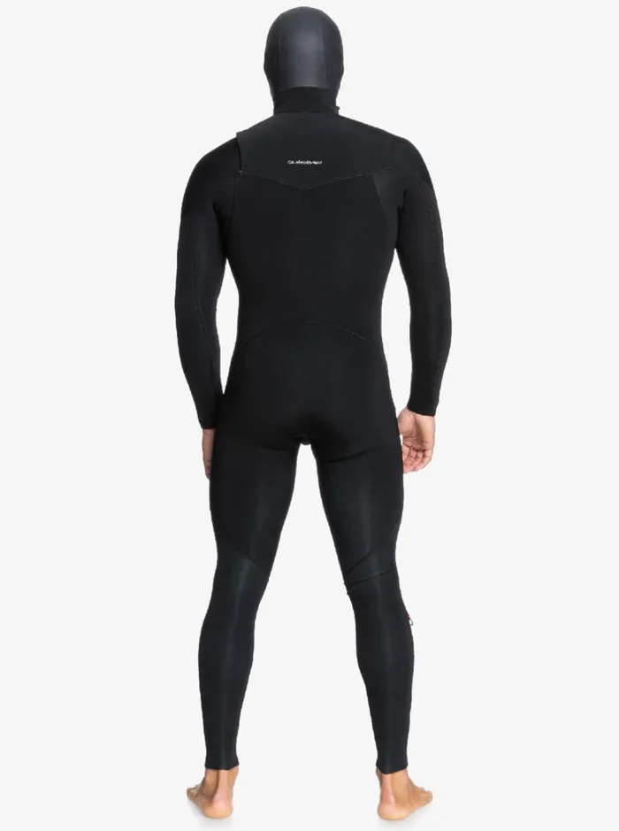 Wetsuits Men Quiksilver 543 Everyday Sessions Hooded ChestZip Wetsuit Black Wetsuits Men Quiksilver 543 Everyday Sessions Hooded ChestZip Wetsuit Black
