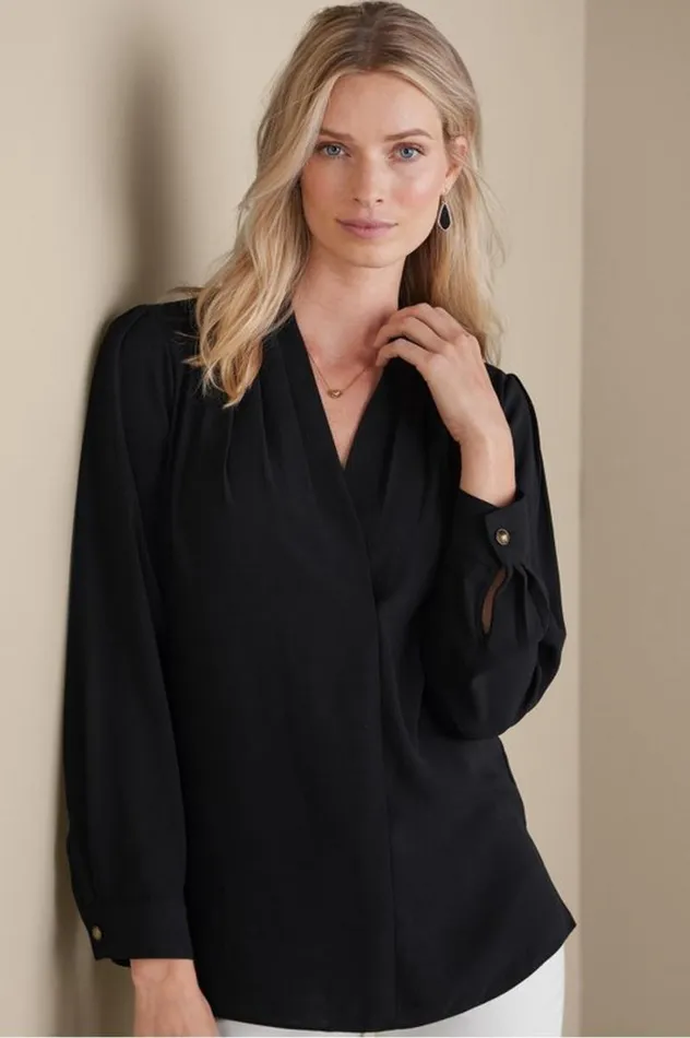 Women Akira Blouse Garnet Soft Surroundings Tops Women Akira Blouse Garnet Soft Surroundings Tops